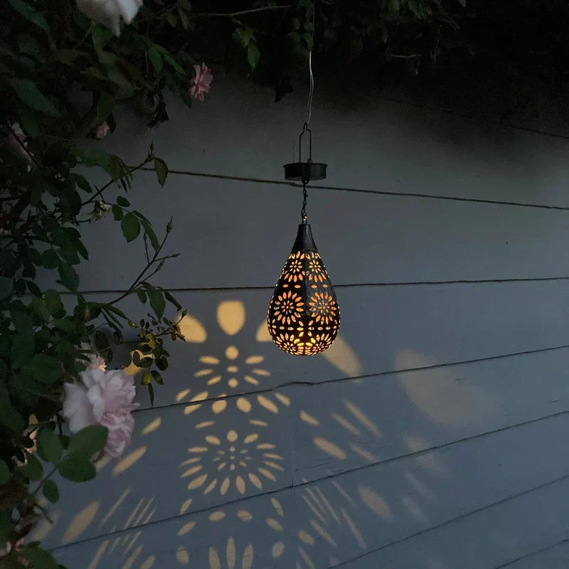 Elegant Solar-Powered Garden Lantern for Outdoor Charm