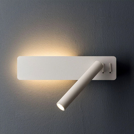 Bedroom Wall Lamp with Adjustable LED Light – White
