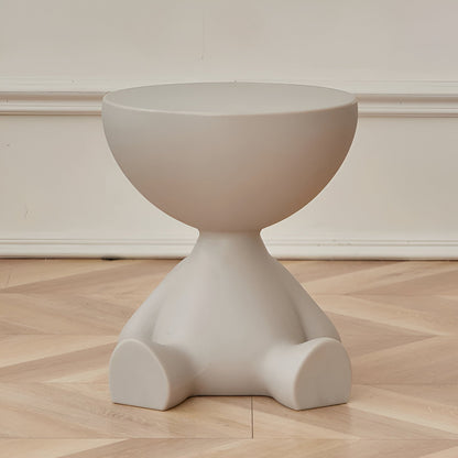 Round Coffee Table – Stylish Side Table for Living Room Decor – Gray