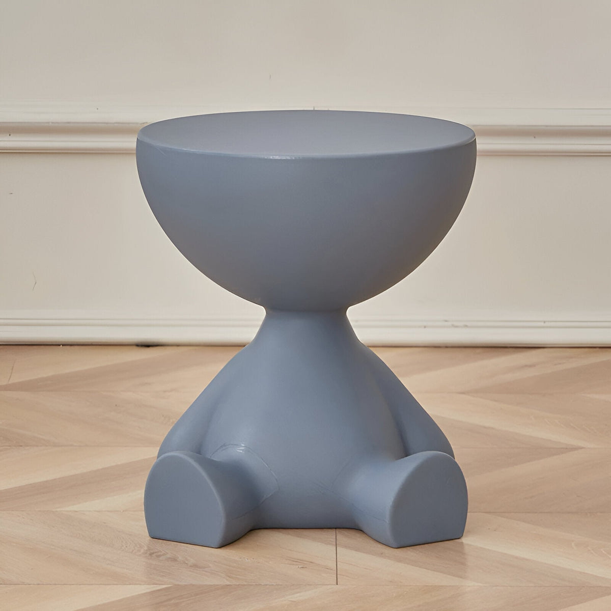 Round Coffee Table – Stylish Side Table for Living Room Decor – Blue