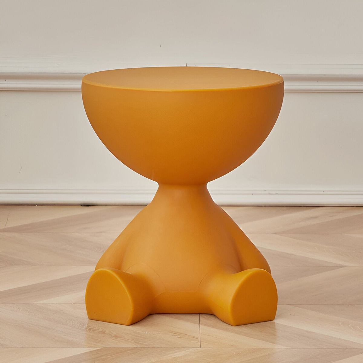 Luxurious Round Coffee Table – Orange
