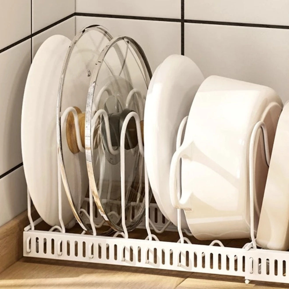 Versatile Kitchen Lid Organizer and Storage Solution