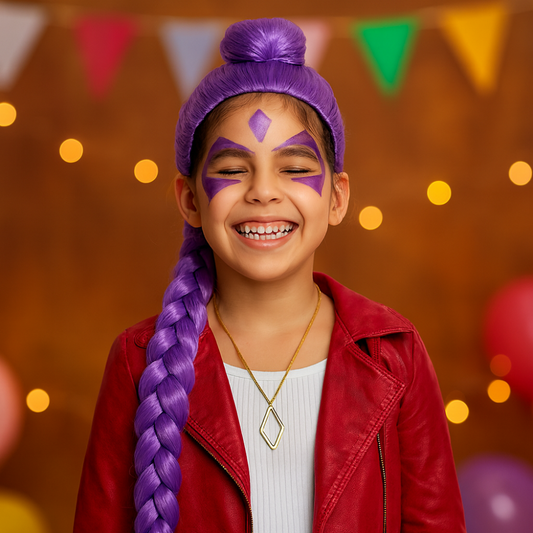 Kids Wig Set for Kpop Hunter Costume – Purple