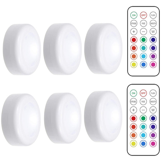Remote Controlled Dimmable LED Puck Lights – Wireless Design