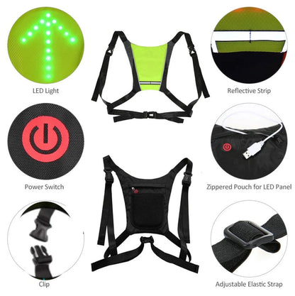 Smart Safety Vest with LED Indicators