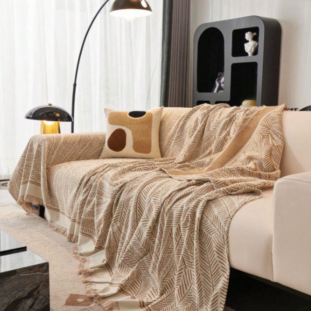 Chic Botanical Couch Protector for Year-Round Elegance