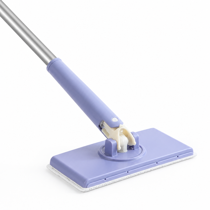 Effortless Floor Mop with Auto-Clamp & Rapid Drying – Purple