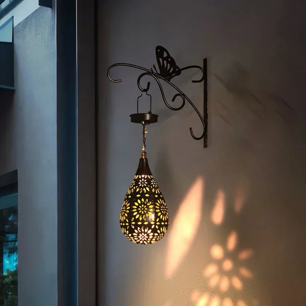 Elegant Solar-Powered Garden Lantern for Outdoor Charm