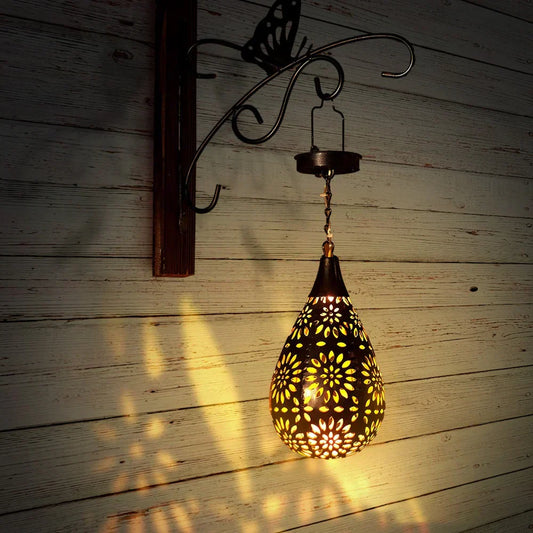 Elegant Solar-Powered Garden Lantern for Outdoor Charm