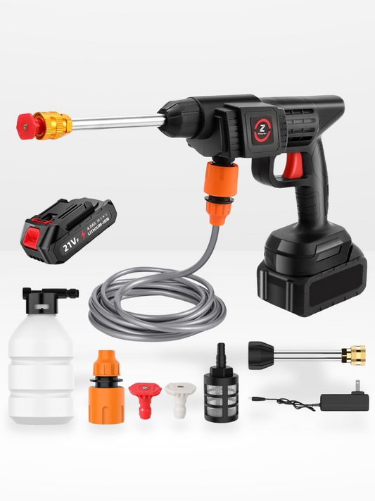 Cordless High-Pressure Washer 50 Bars – Rechargeable 24V for Car, Patio, Furniture