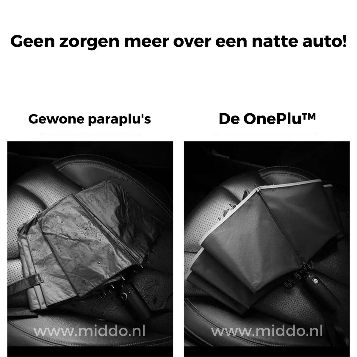 Automatic Windproof Umbrella Featuring Reflective Trim