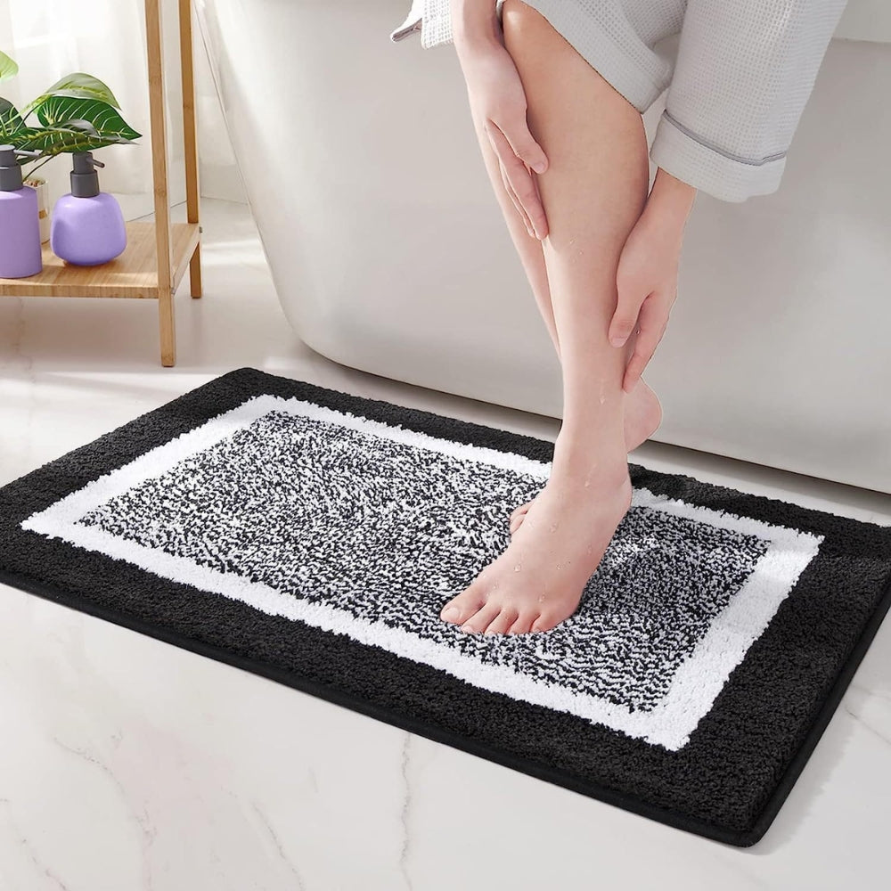 Chic Non-Slip Bath Rug for Ultimate Safety and Style – Onyx Glow