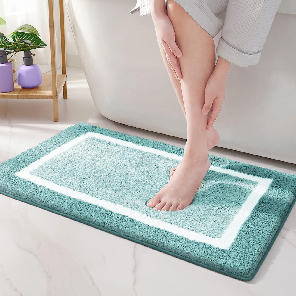 Chic Non-Slip Bath Rug for Ultimate Safety and Style – Aqua Glow