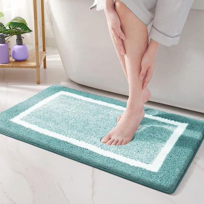 Chic Non-Slip Bath Rug for Ultimate Safety and Style – Aqua Glow