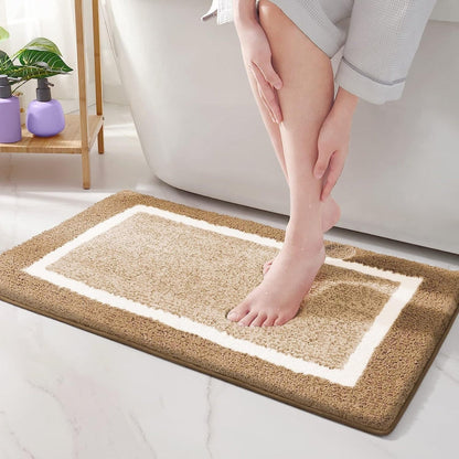 Chic Non-Slip Bath Rug for Ultimate Safety and Style – Sand Glow