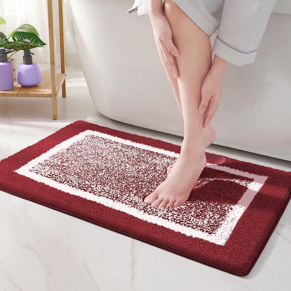 Chic Non-Slip Bath Rug for Ultimate Safety and Style – Ruby Glow