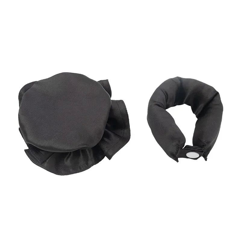 BunBun Curlers – No Heat, Nourishing, and Perfect for a Salon-Quality Look at Home! – Solid black