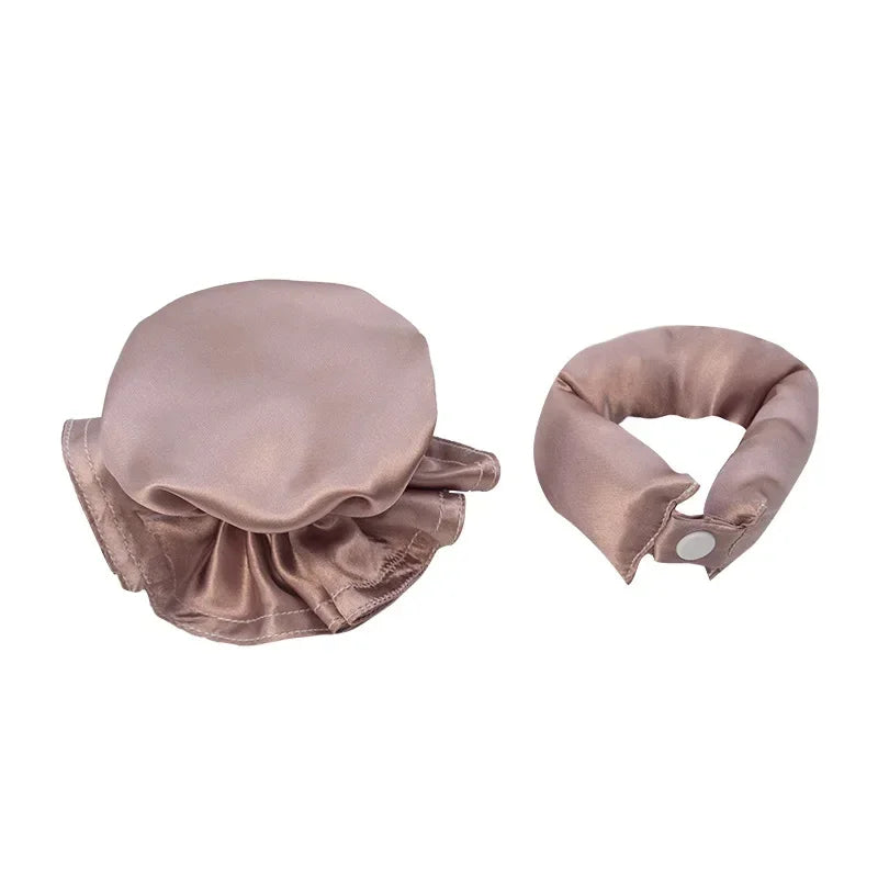 BunBun Curlers – No Heat, Nourishing, and Perfect for a Salon-Quality Look at Home! – Dusty pink (solid color)