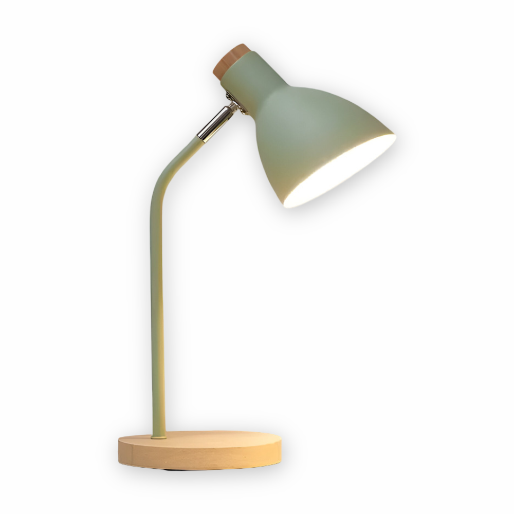 Adjustable LED Desk Lamp with Nordic Design – Comfortable Light for Reading & Living Areas – Green