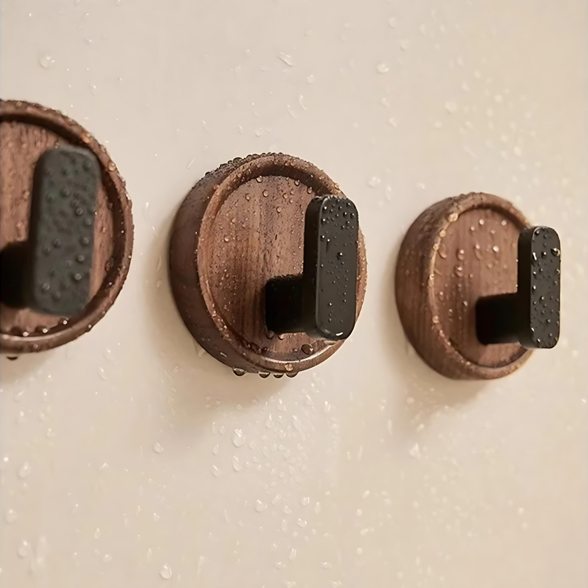 Chic Solid Walnut Wall Hook for Functional Elegance
