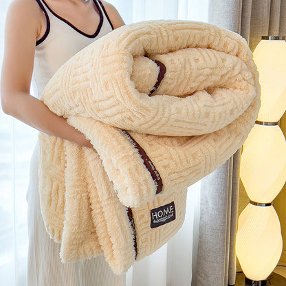 Luxurious Winter Blanket – Double-layered & Ultra-soft for Cold Nights – Beige