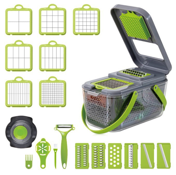 Multi-Function Vegetable Slicer – 18 Tools in One Kitchen Gadget