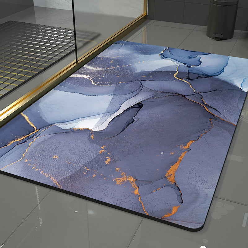 Wave Design Area Rug with Abstract Pattern – Marble
