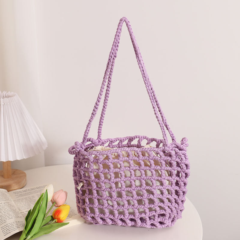 Lightweight Mesh Shoulder Tote – Colour