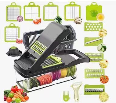 Multi-Function Vegetable Slicer – 18 Tools in One Kitchen Gadget