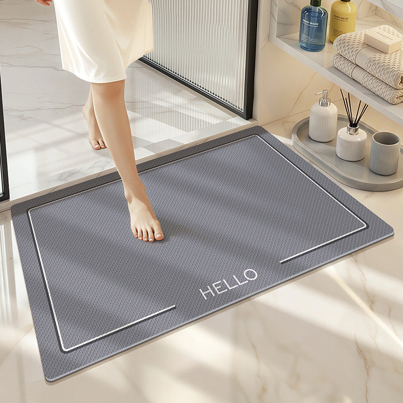 Entry Mat with High Absorbency for Doorways – Empty Gray