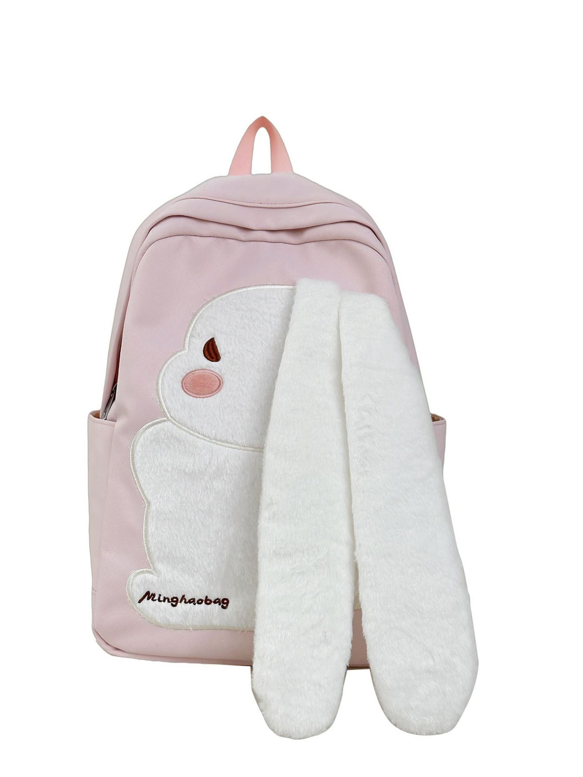 Cute Soft Bunny Backpack – Pink