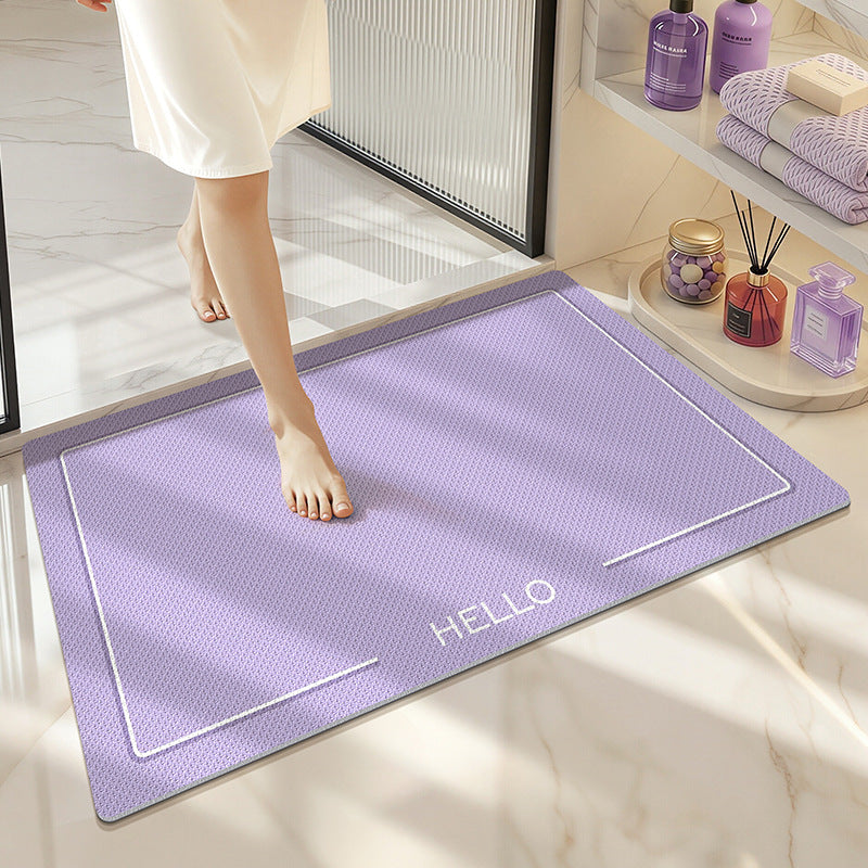 Entry Mat with High Absorbency for Doorways – Purple