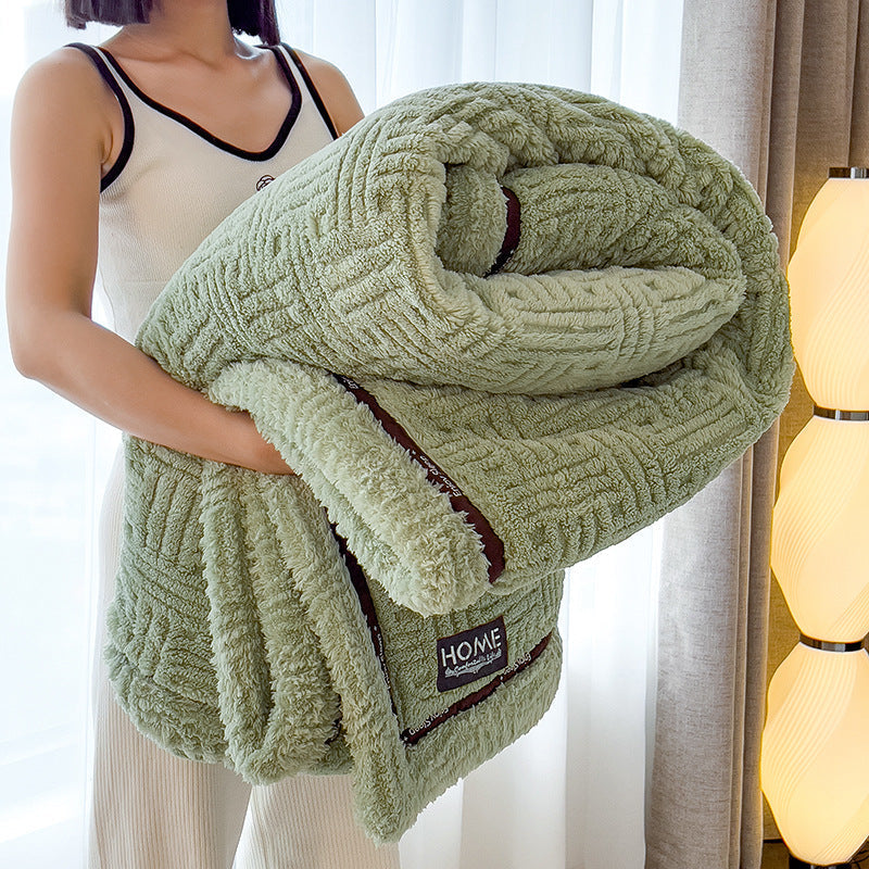 Luxurious Winter Blanket – Double-layered & Ultra-soft for Cold Nights – Green