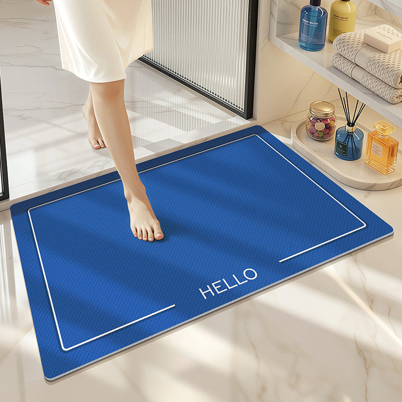 Entry Mat with High Absorbency for Doorways – Medium Blue