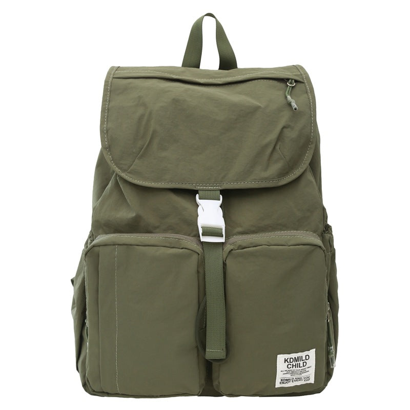 Durable School Backpack for Hiking Adventures – Green