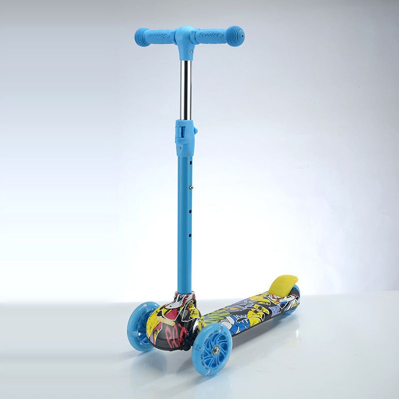 Height-Adjustable Kickboard Scooter – MultiColour