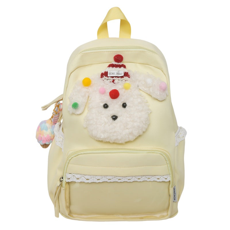 Cute Soft Toy Backpack – Yellow