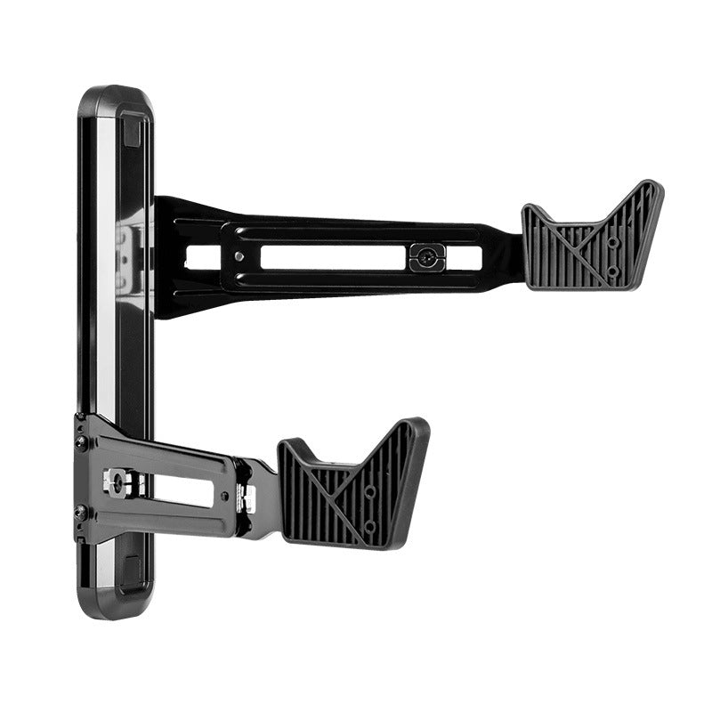 Wall-Mounted Bike Rack with Adjustable Features – Black