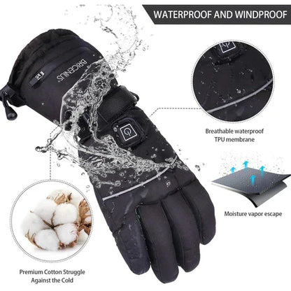 Quick-Heating Adjustable Gloves for Warmth