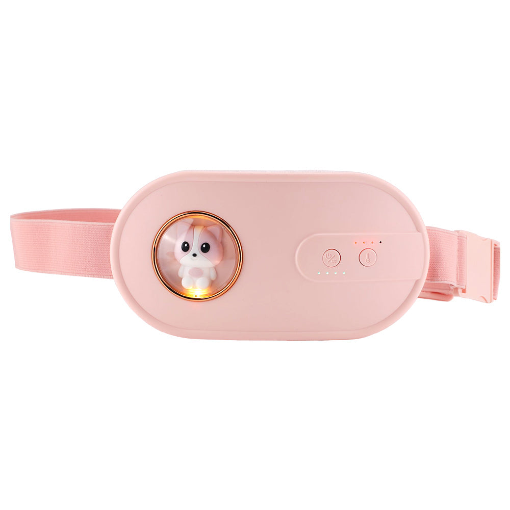 Soothing Heat & Massage Device for Menstrual Discomfort – Light Pink