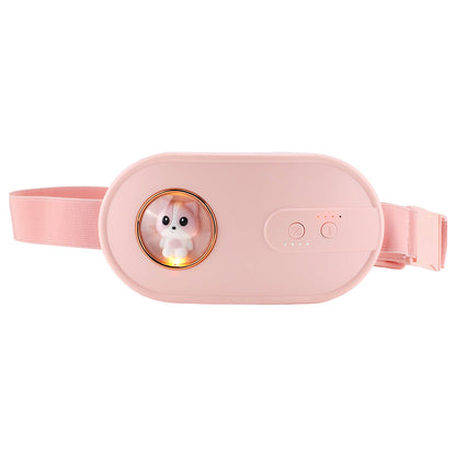 Soothing Heat & Massage Device for Menstrual Discomfort – Light Pink