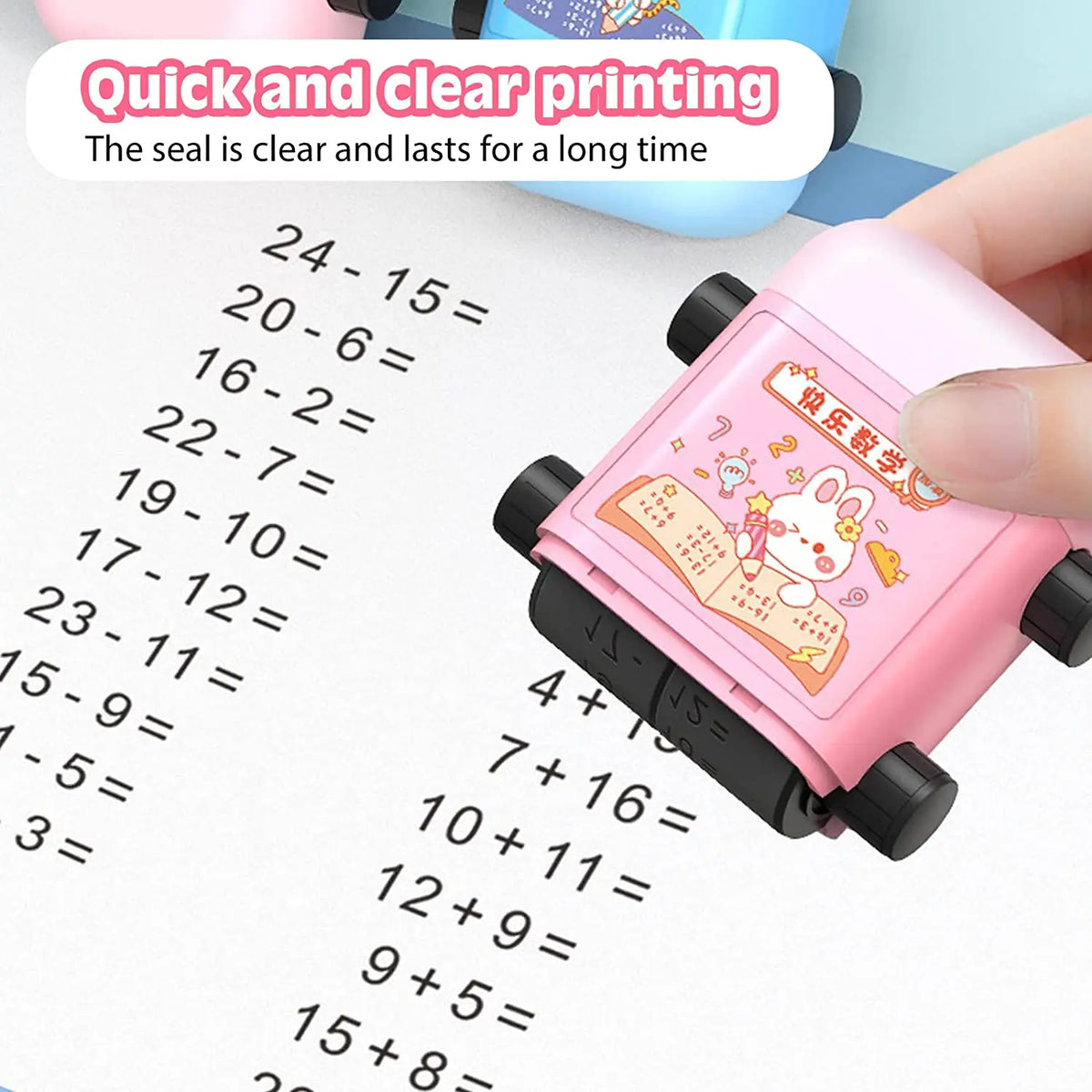 4-in-1 Fun Math Stamp Tool for Kids