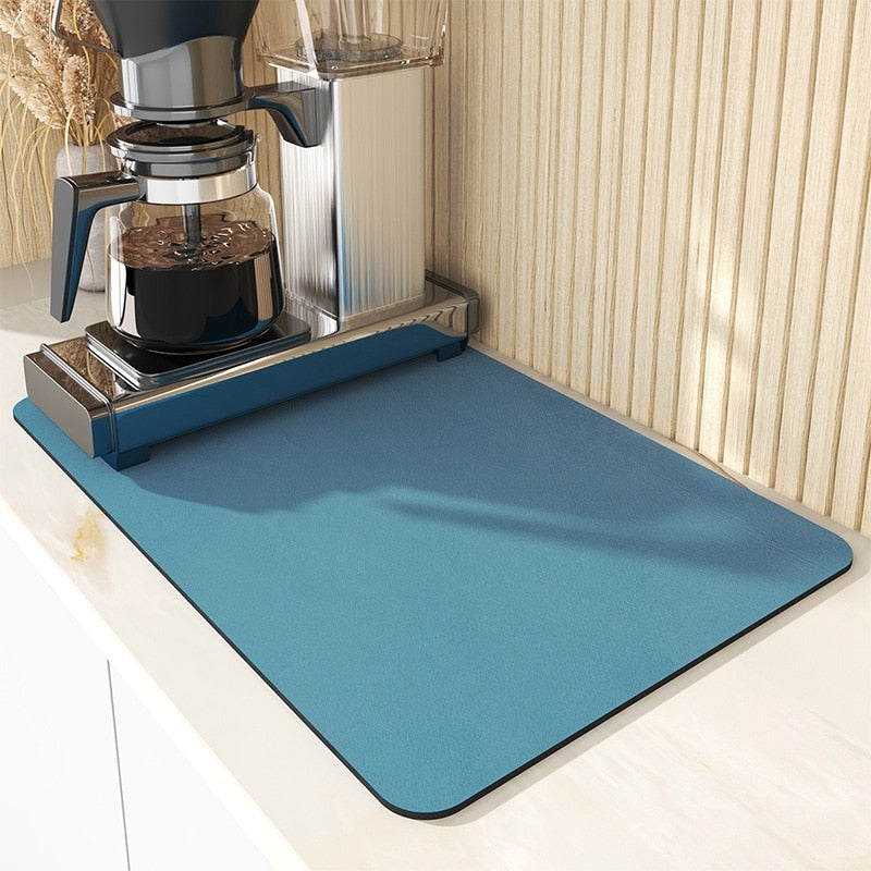 Rapid-Dry Kitchen Mat for a Spotless Space – Green