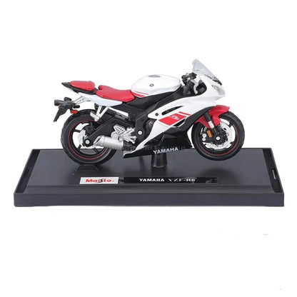 1:18 Scale Diecast Sportbike Model - Yamaha R6 Alloy Motorcycle Replica for Kids