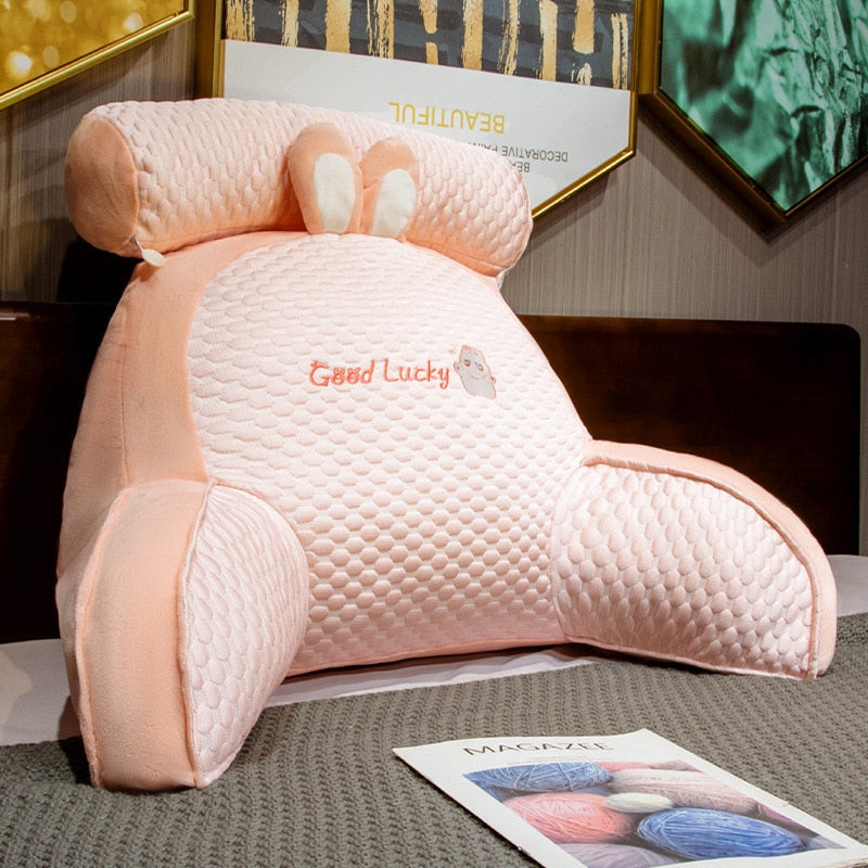 ErgoSupport Cushion for Ultimate Comfort – Light Pink