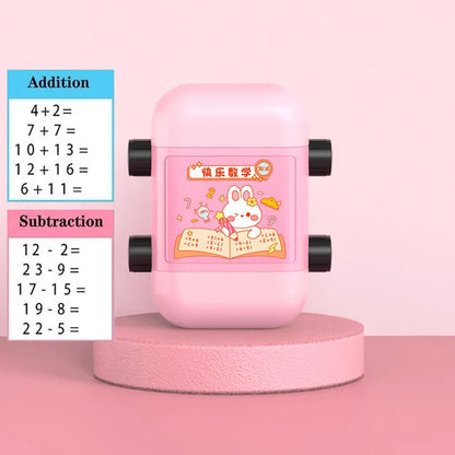 4-in-1 Fun Math Stamp Tool for Kids – 2 in 1 Pink