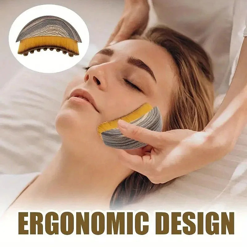 SculptEase Lymphatic Face Brush – Ergonomic Contour Massager for Sculpting & Drainage