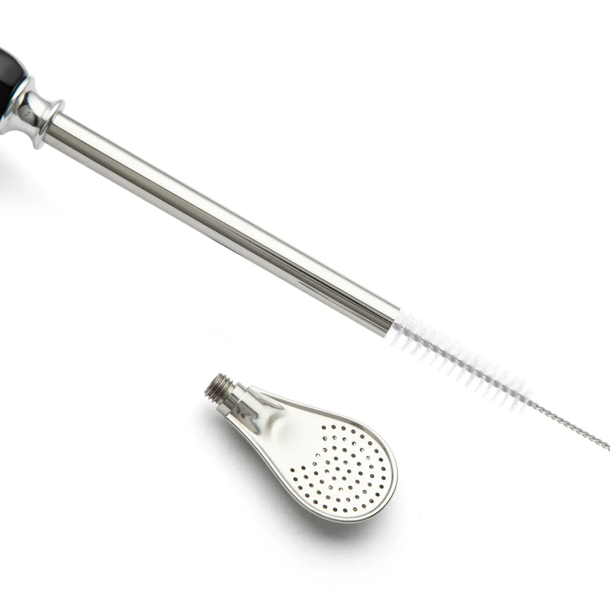 Reusable Yerba Mate Straws Set with Stainless Steel Bombilla and Brushes