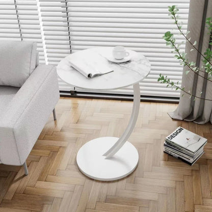 Reinforced Round Side Table for Living Room and Bedroom – H