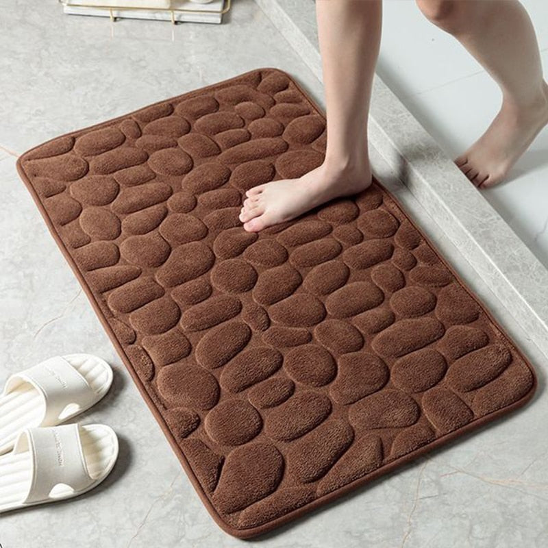 Elegant Home Comfort Mat for Kitchen and Bathroom – Brown